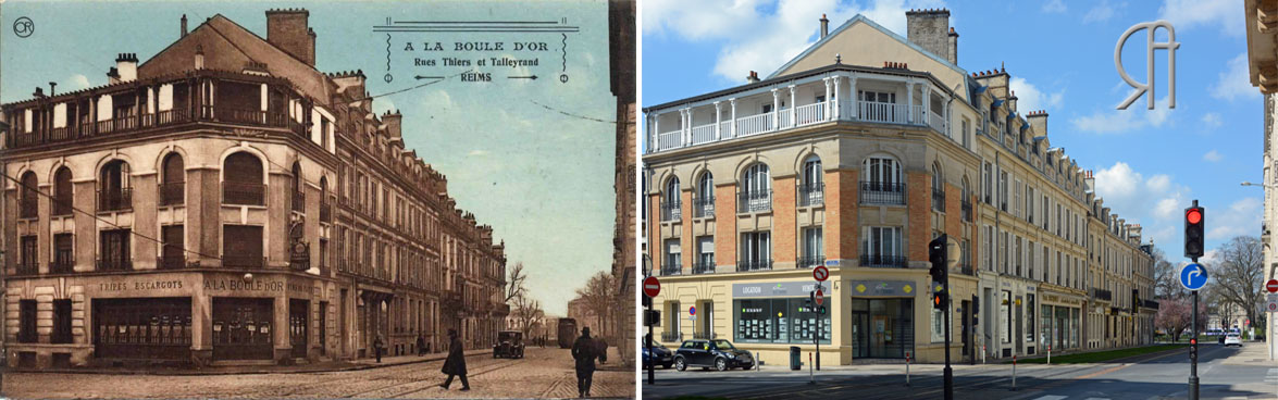 « A la Boule d’Or » rues Thiers et Talleyrand