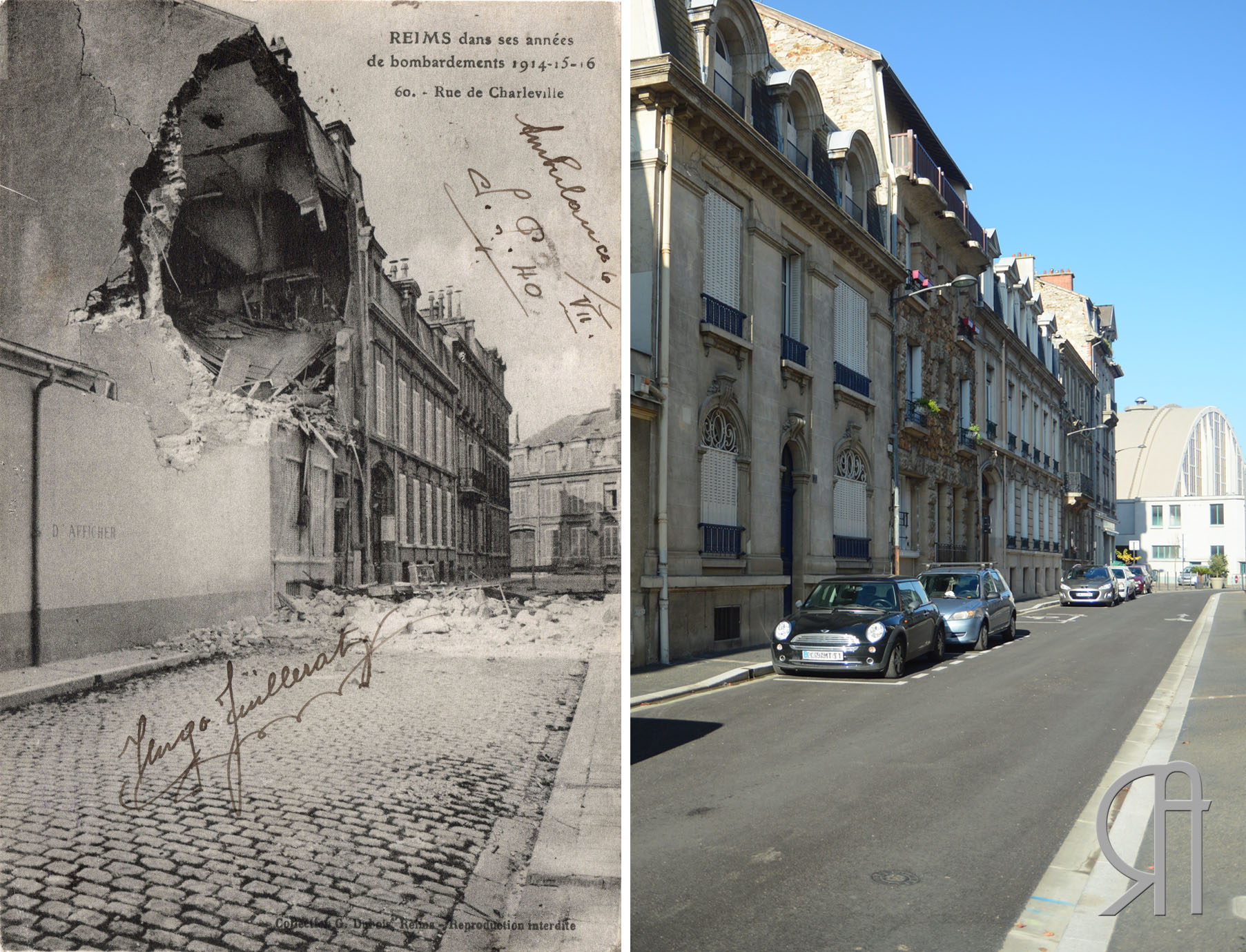 La rue de Charleville en 1919