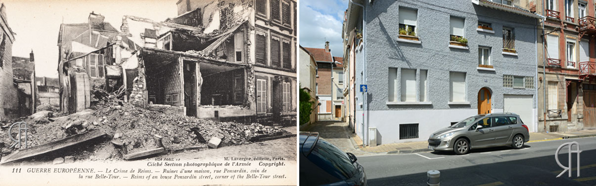 Angle des rues Ponsardin et Belle-Tour