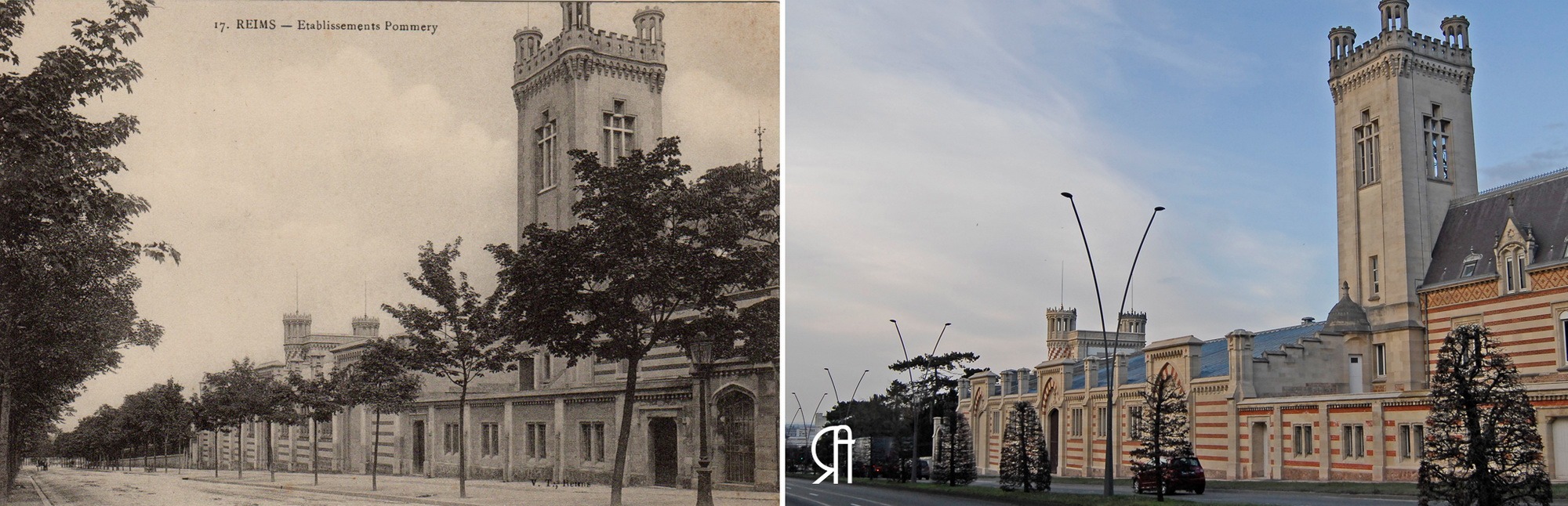 Les établissements Pommery, boulevard Henry Vasnier
