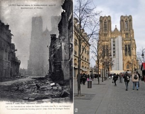 La Cathédrale pendant les bombardements