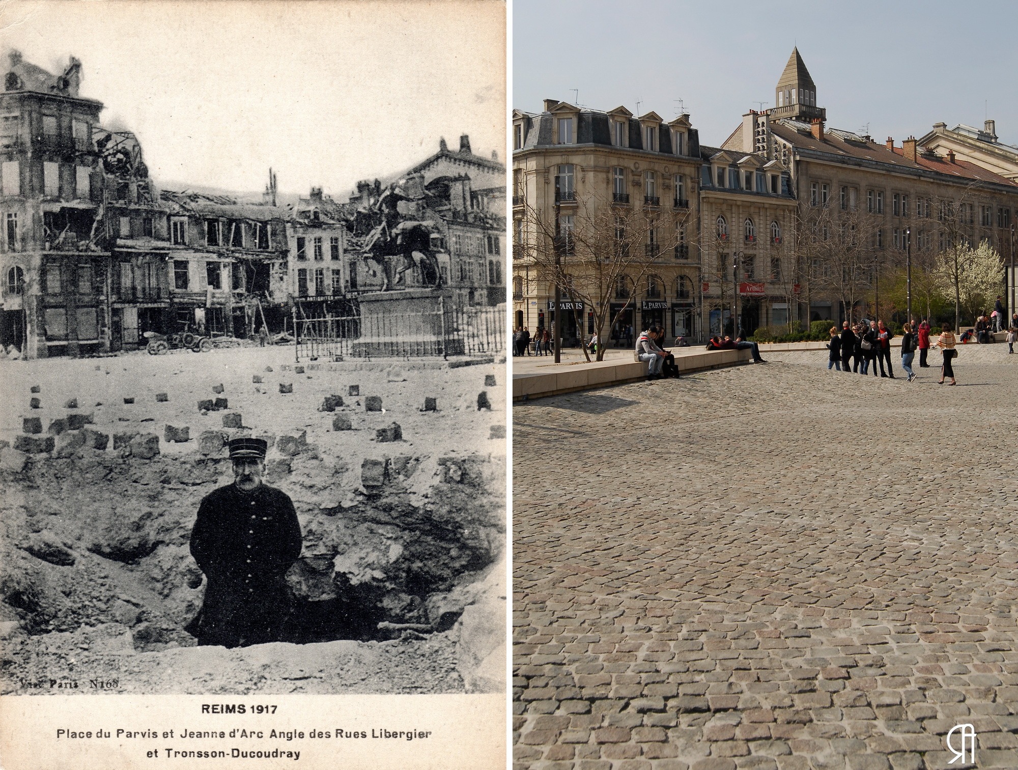 Place du Parvis en 1917