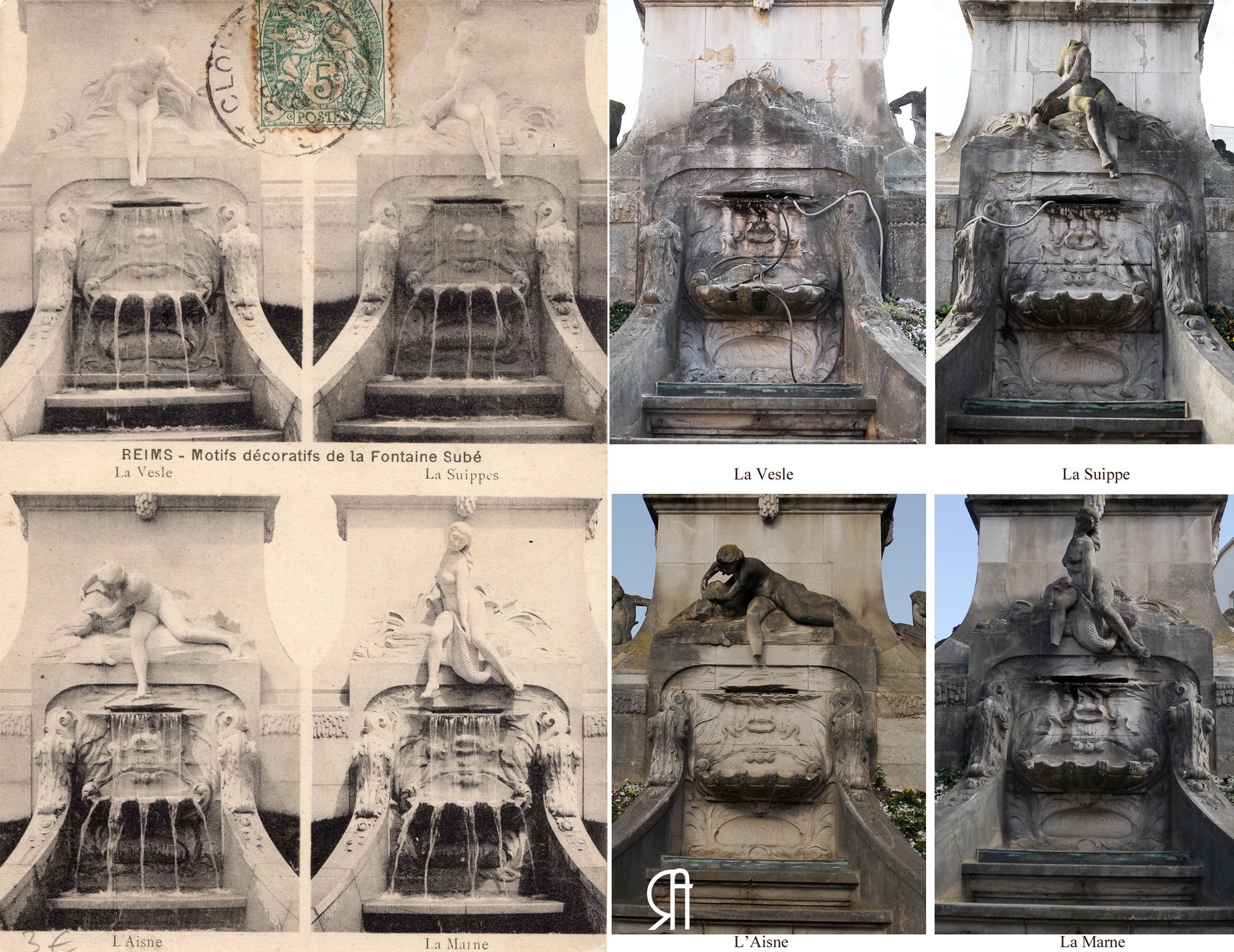 Les quatre rivières de la Fontaine Subé