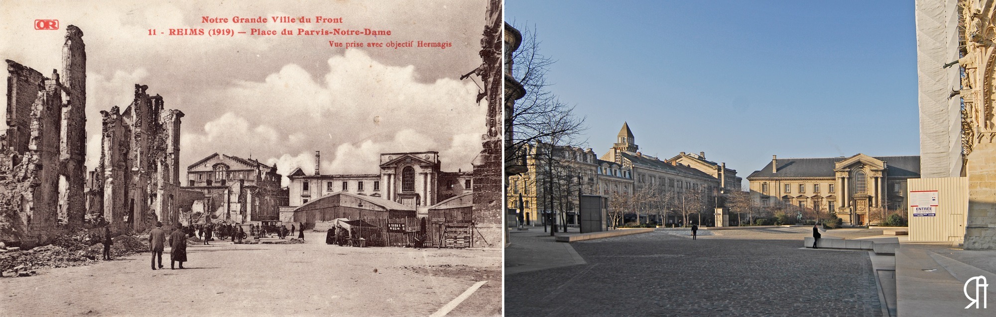 Le Parvis et l’arrière du Palais de Justice