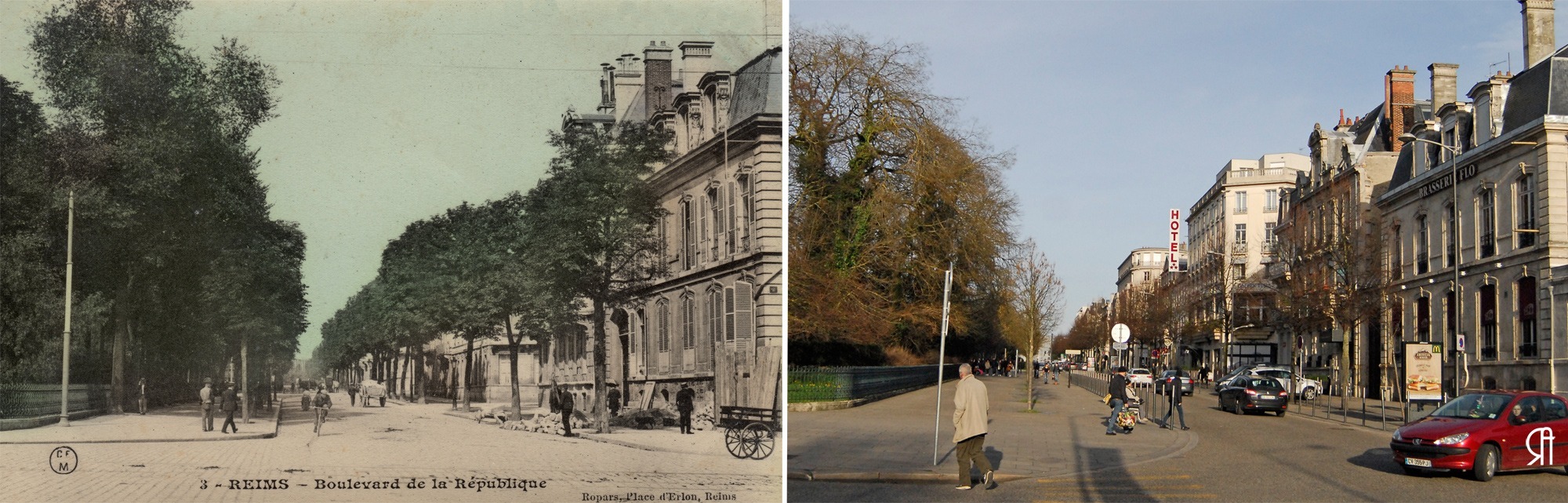 Le boulevard de la République, actuel boulevard Foch
