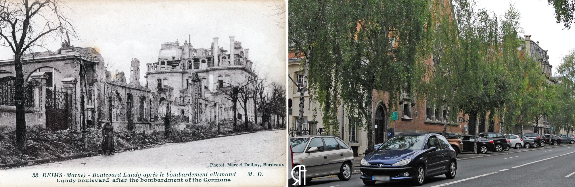 Le boulevard Lundy, le temple et l’Hôtel particulier Mignot