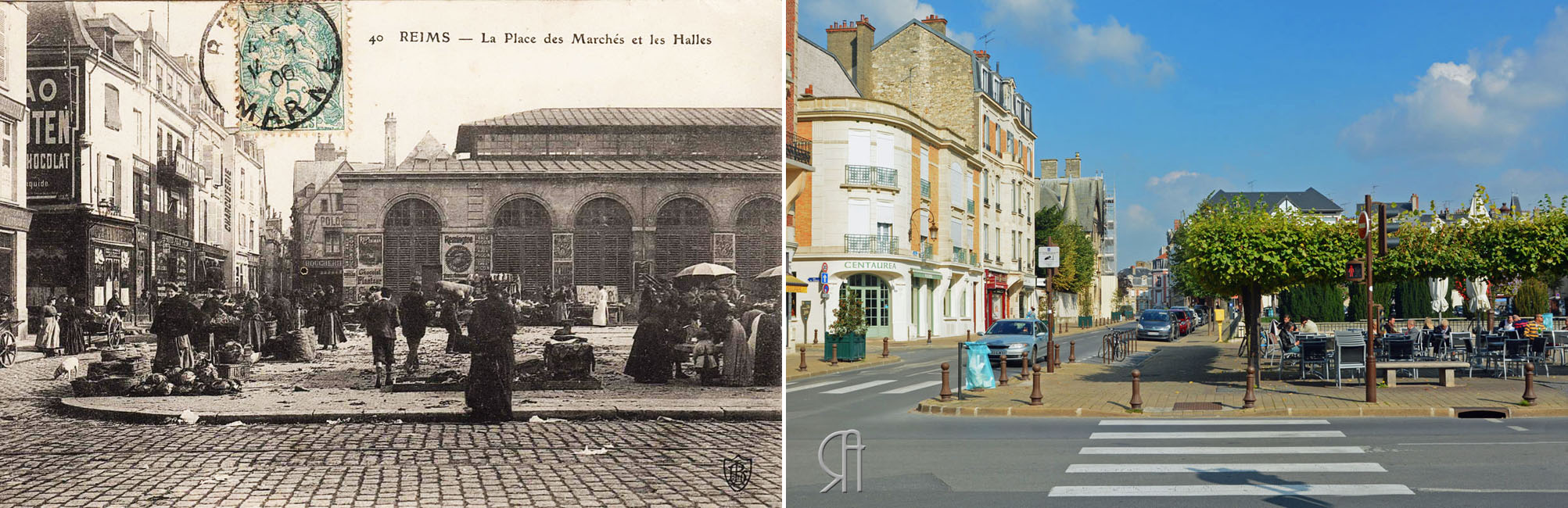 La Place des Marchés et la Halle