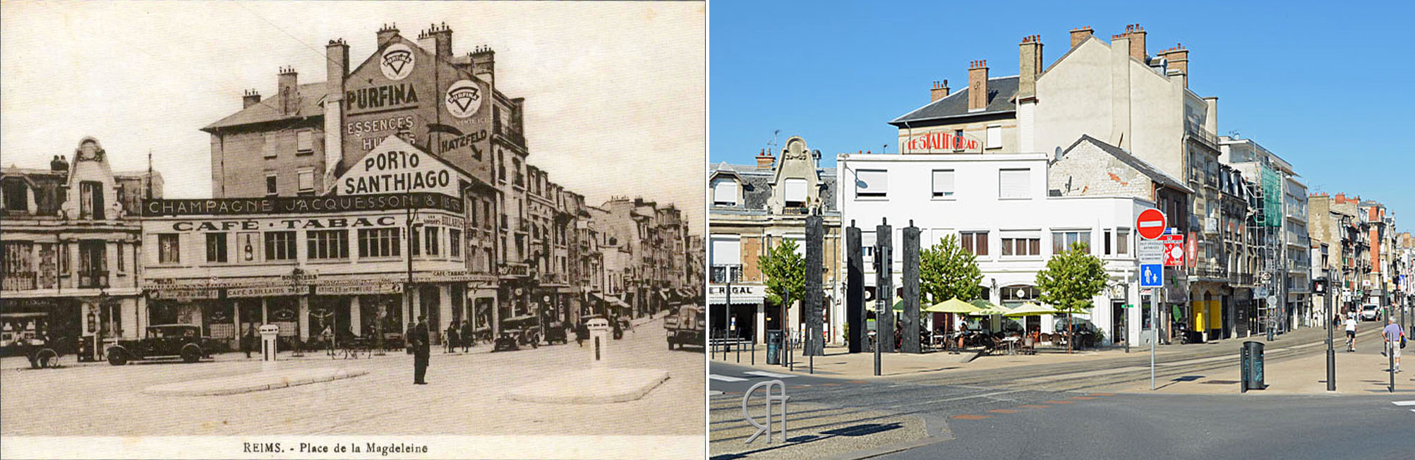 La place Stalingrad et son café