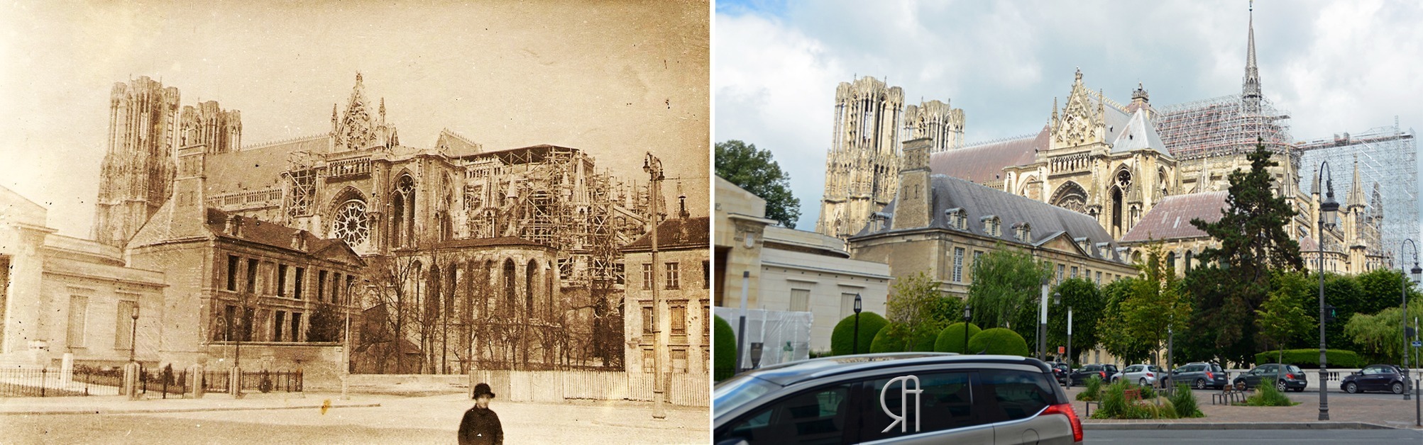 L’échafaudage de la cathédrale