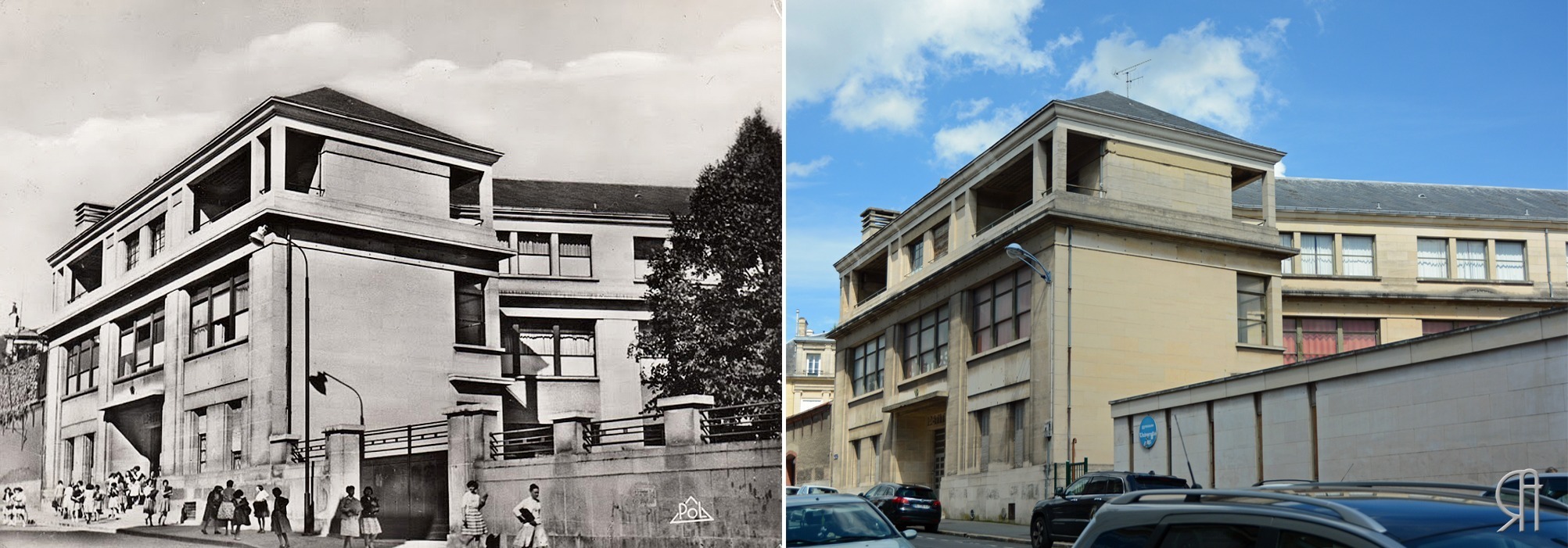 Le Collège Université, côté rue Voltaire