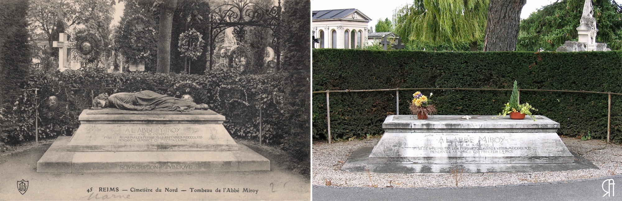 La tombe de l’abbé Miroy