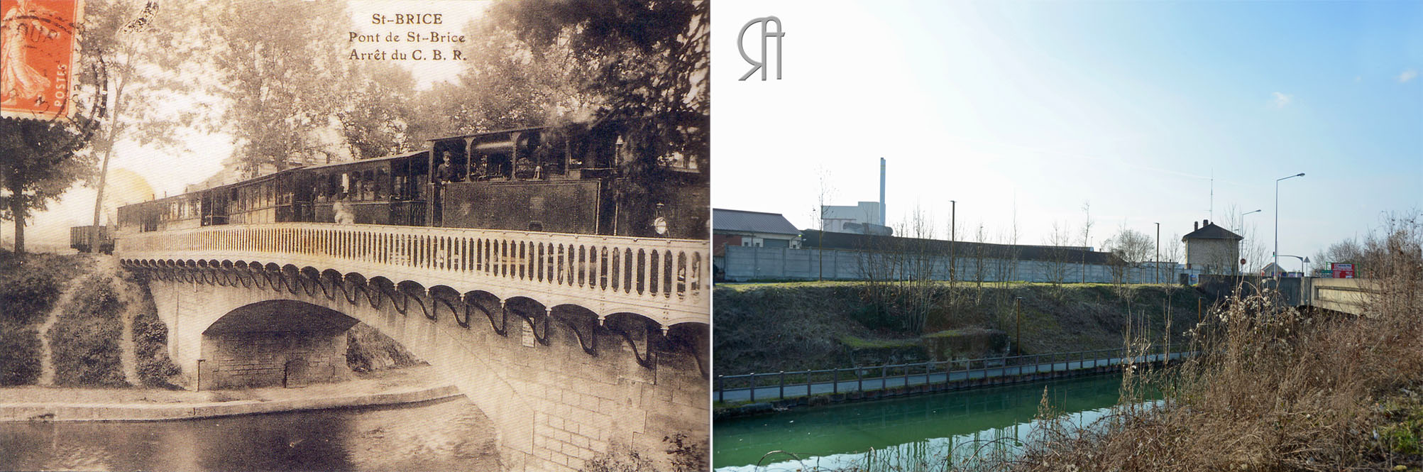Le pont de Saint-Brice-Courcelles