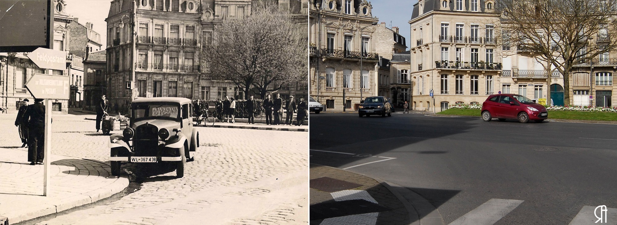 La place Aristide Briand en 1940