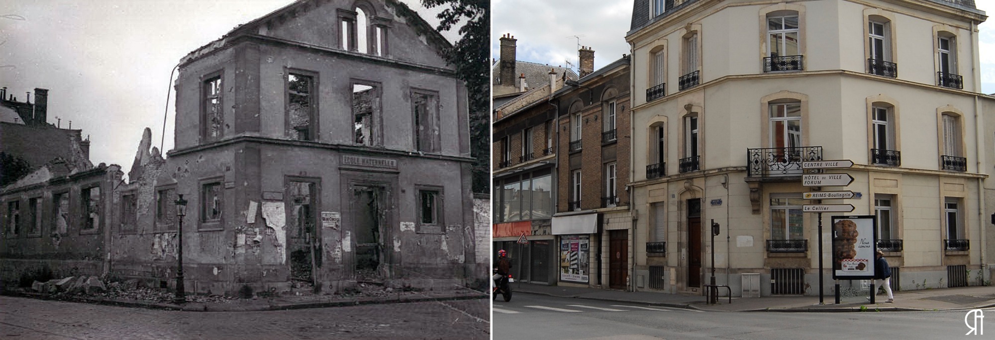 École maternelle bombardée