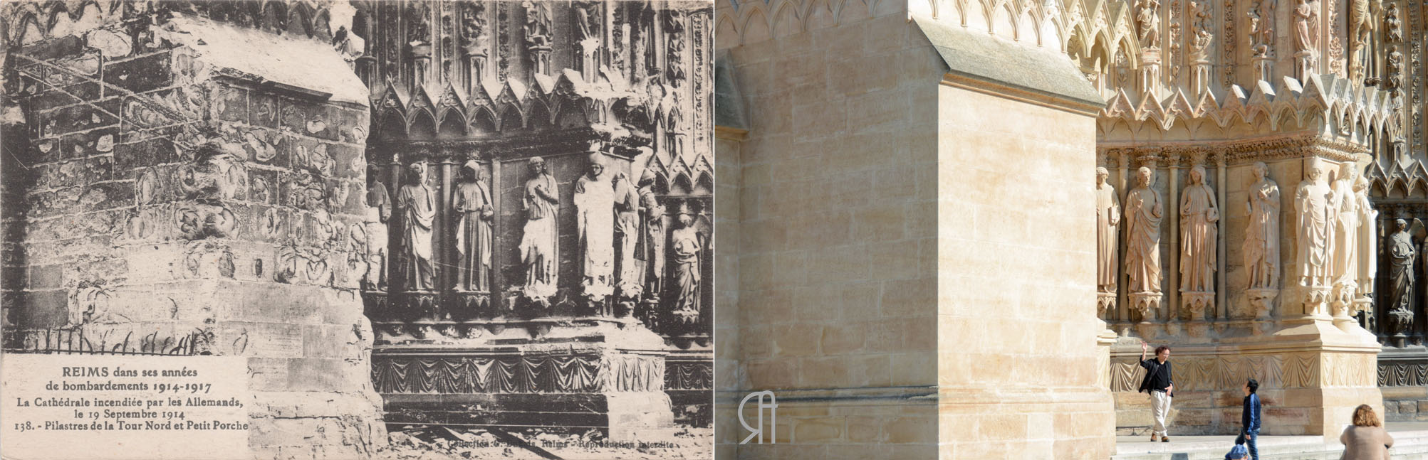 Pilastre de la tour nord de la cathédrale