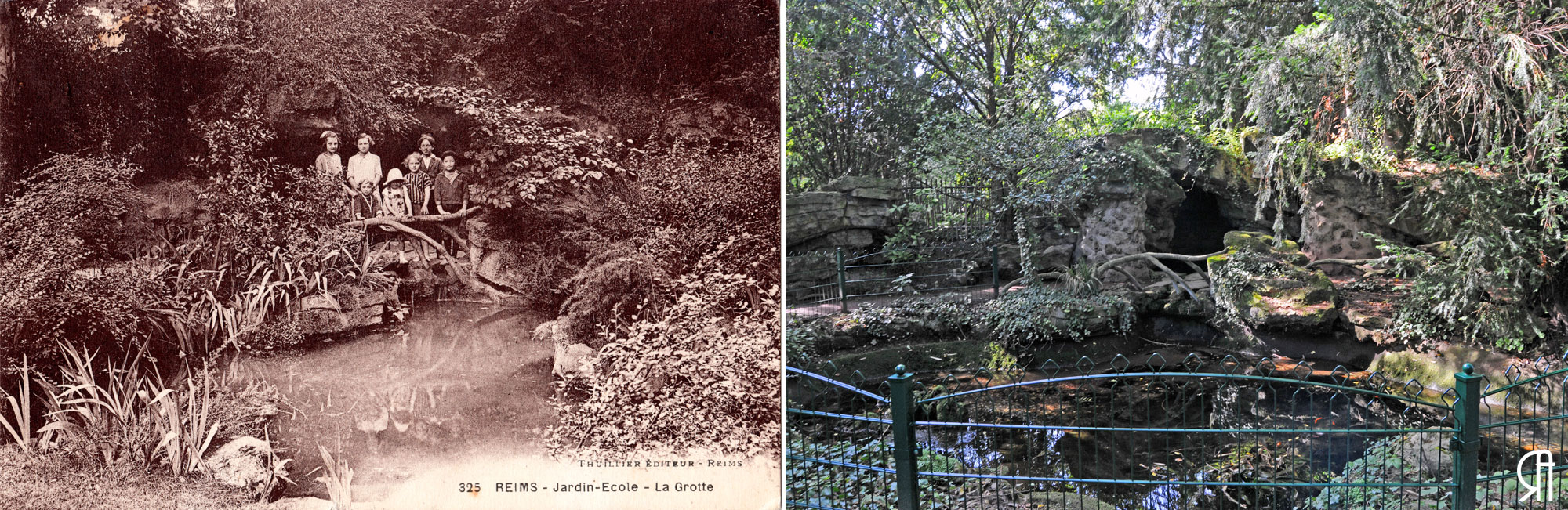 La grotte du jardin Ecole, actuel « jardin d’horticulture Pierre Schneiter »