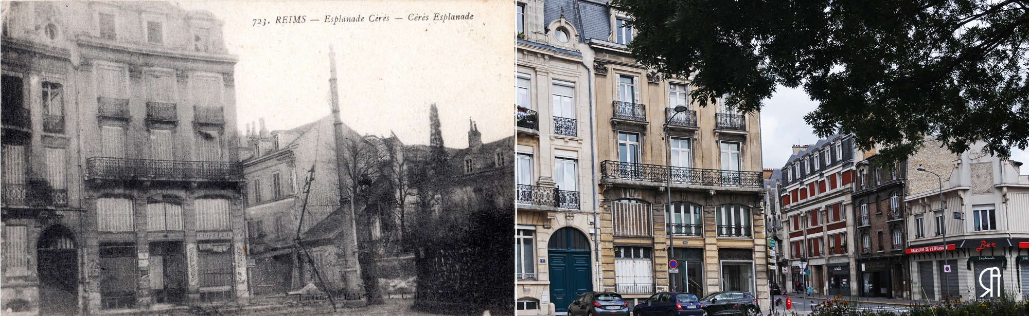Esplanade Cérès après la Grande Guerre
