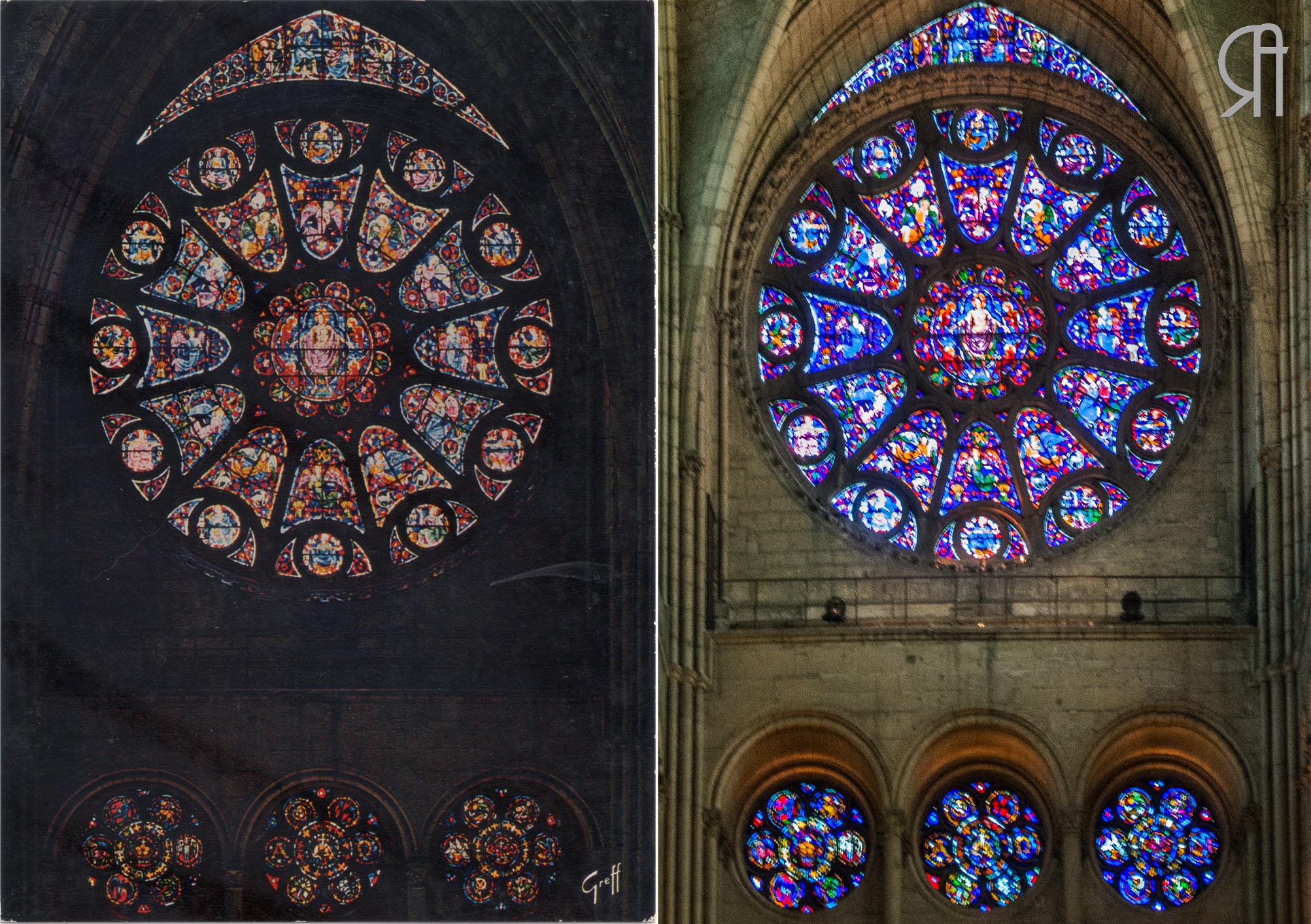 La Rose du Transept Sud de la Cathédrale
