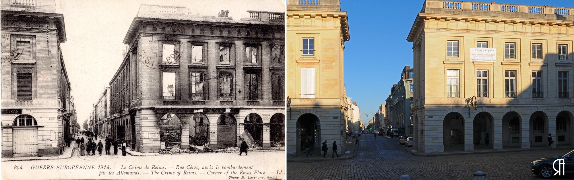 Place Royale et la rue Cérès