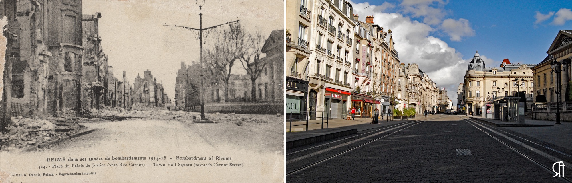 Place du Palais de Justice, actuelle place Myron Herrick