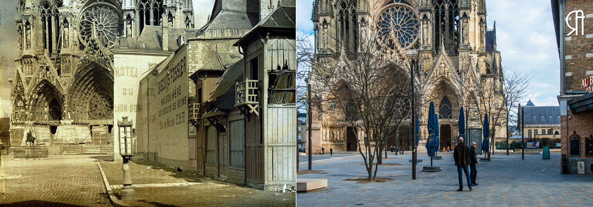 L’Hôtel du Lion d’Or sur le parvis de la cathédrale