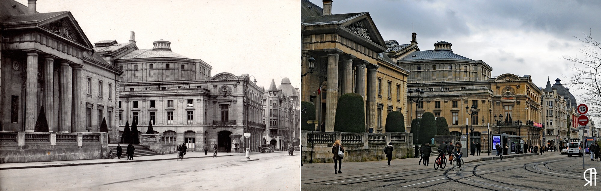 Le Palais de justice et le Grand Théâtre, place Myron Herrick