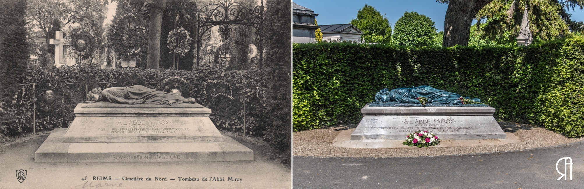 Le Gisant de l’Abbé Miroy réinstallé sur sa tombe