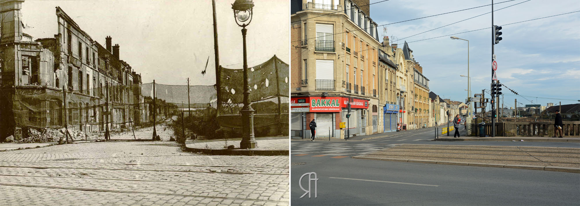 La rue Lesage en 1917