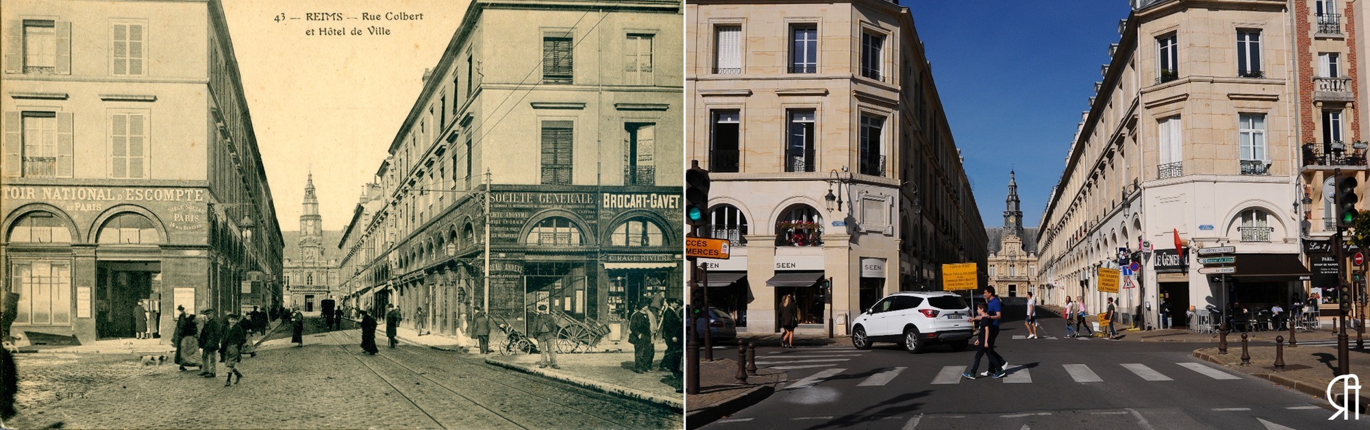 Rue Colbert avant la Grande Guerre
