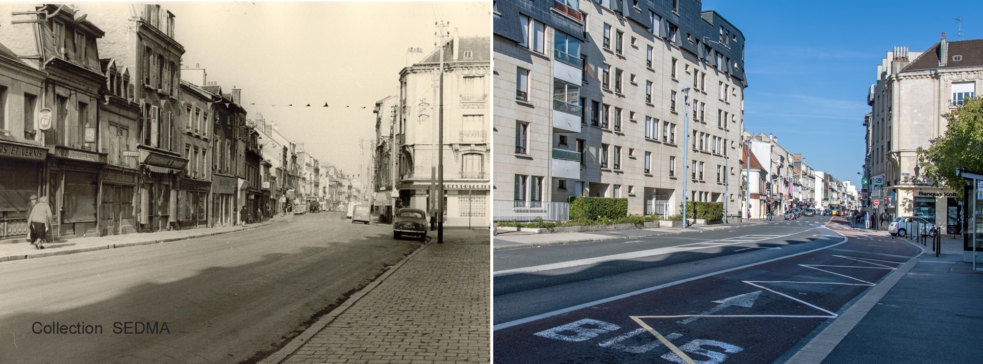 La rue Gambetta en 1970
