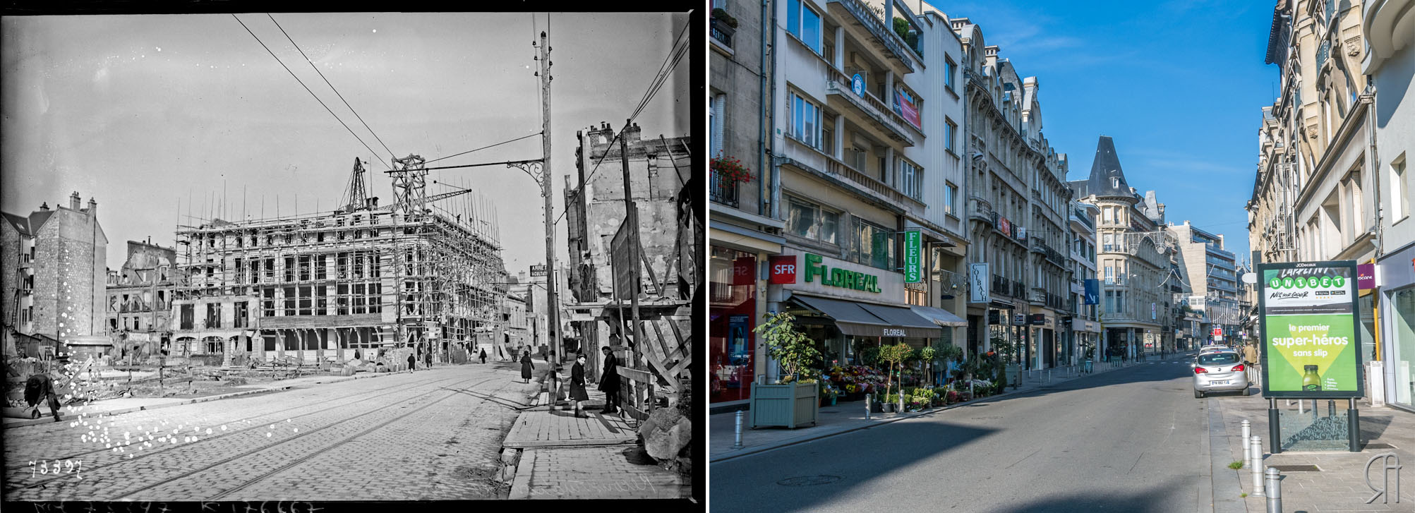 La rue de Talleyrand pendant la Reconstruction