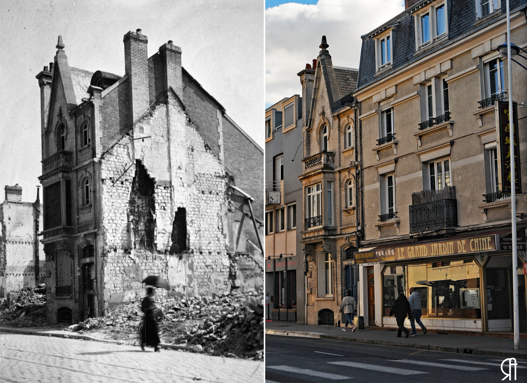 Rue Chanzy pendant la Grande Guerre