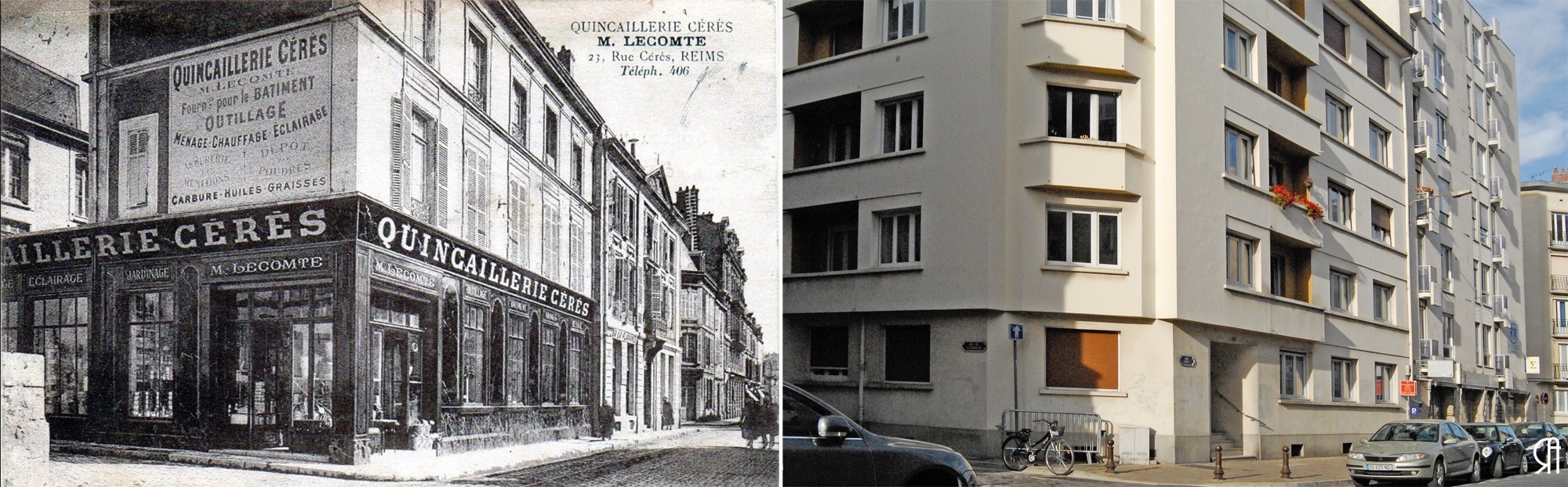 Angle de la rue Cérès et de la rue de Luxembourg