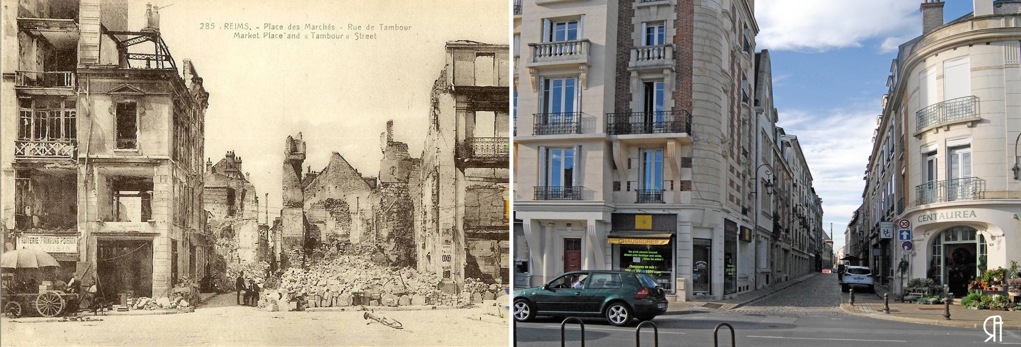 Rue de Tambour pendant la Grande Guerre