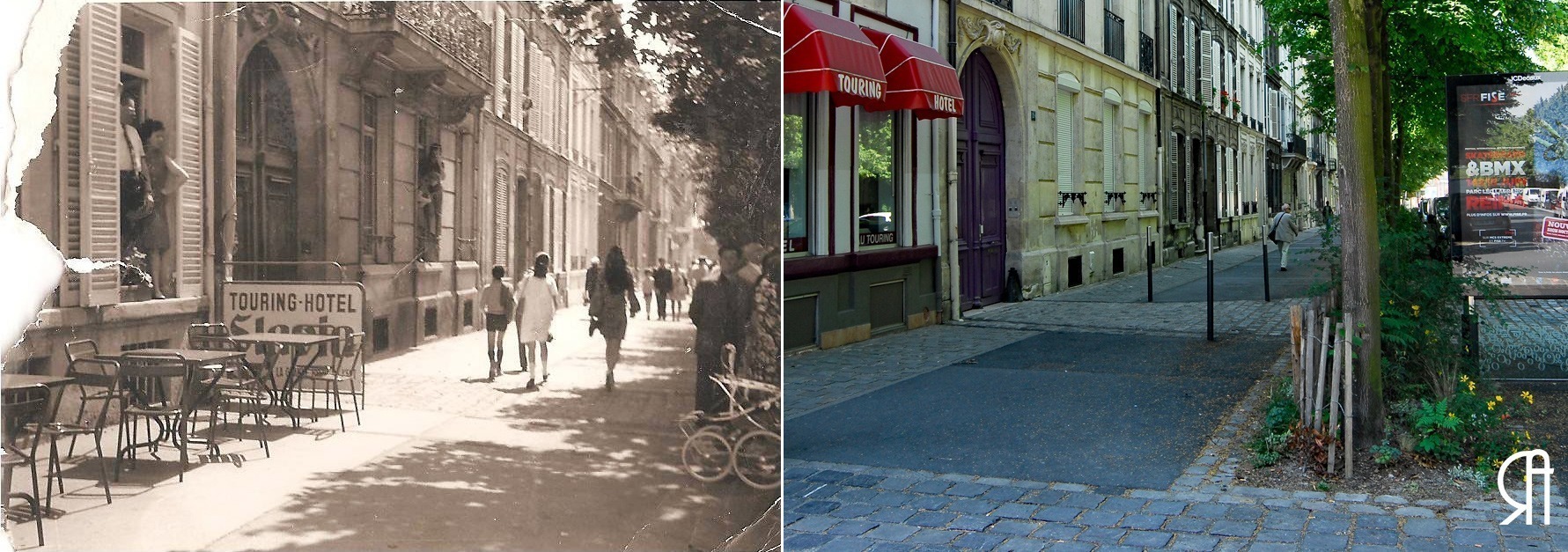 Boulevard du général Leclerc et le Touring Hôtel