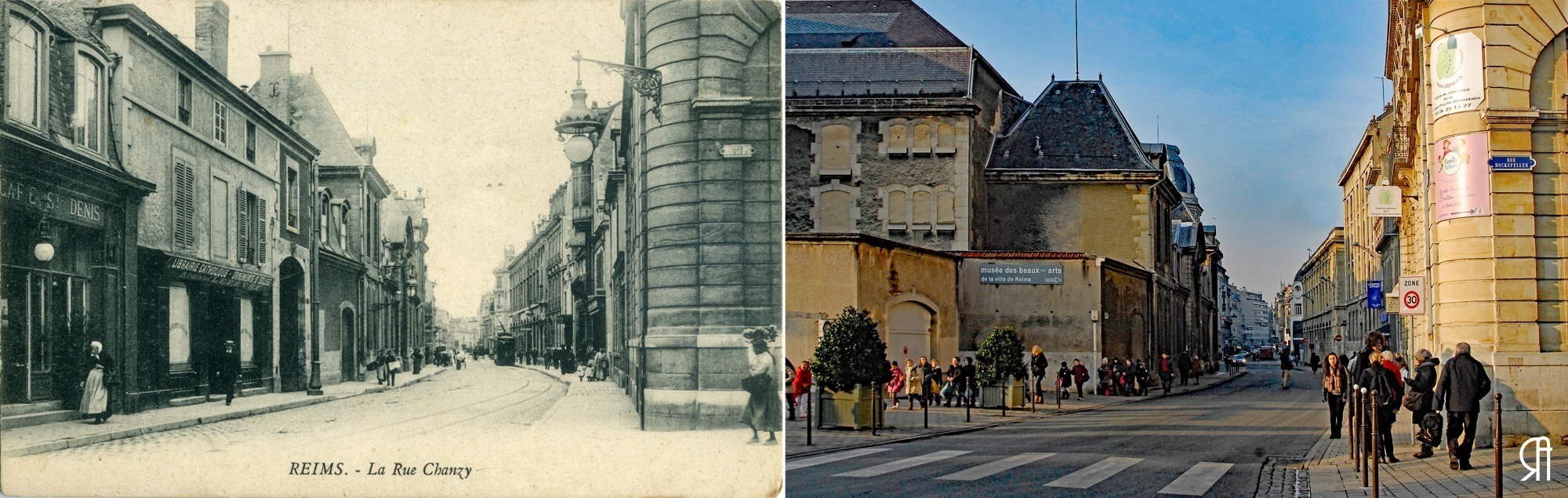 Rue Chanzy et le musée des Beaux-Arts