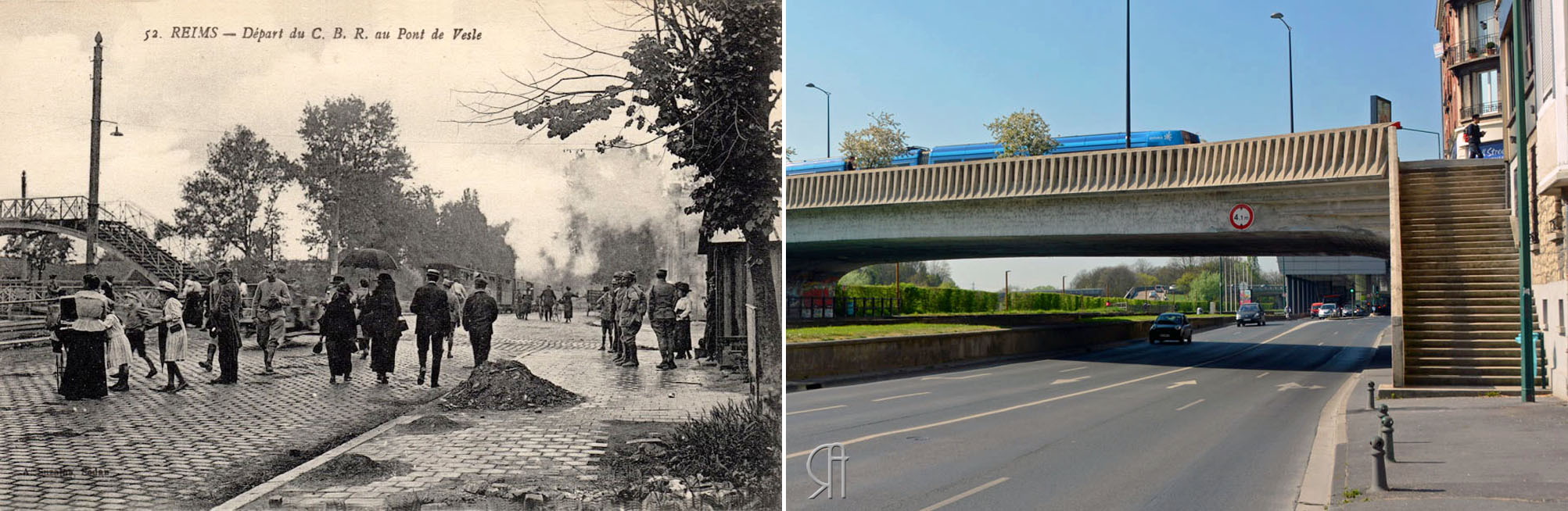 Départ du C. B. R. au pont de Vesle