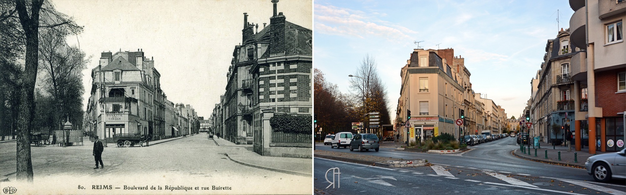 La rue de Châtivesle vue du Cirque