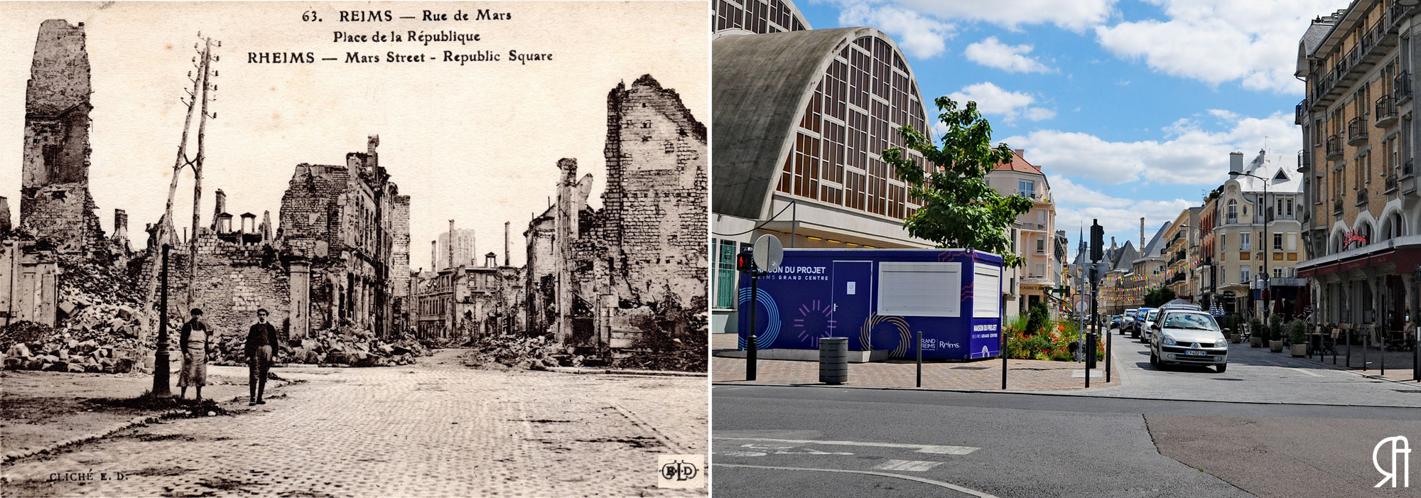 Rue de Mars, place de la République