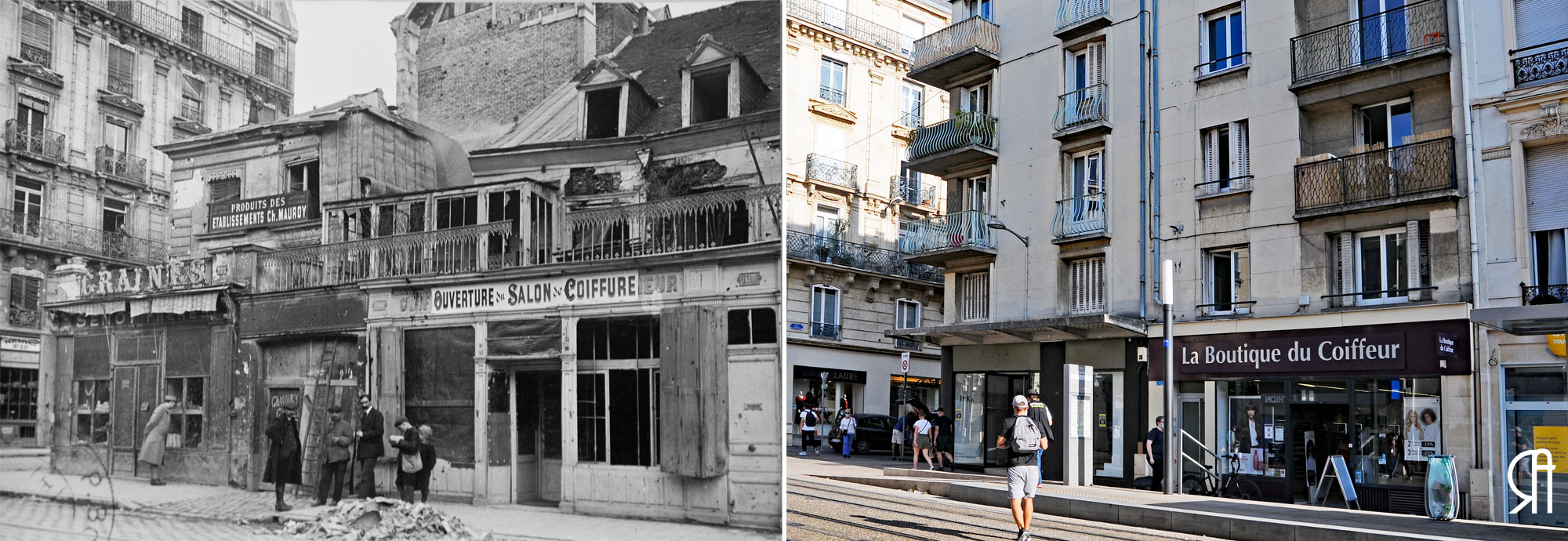 99-101 rue de Vesle pendant la guerre 1914-1918