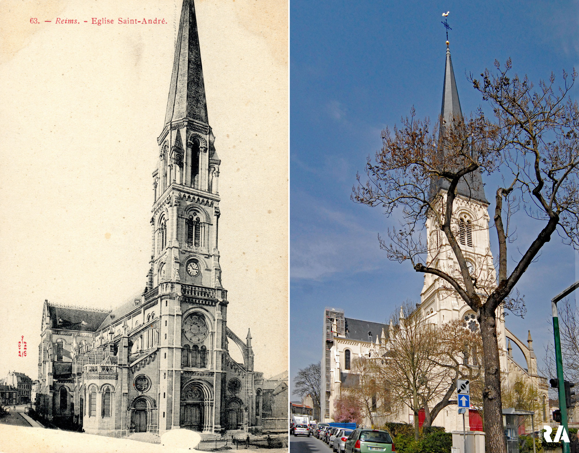 L’église Saint-André avant la guerre de 14-18