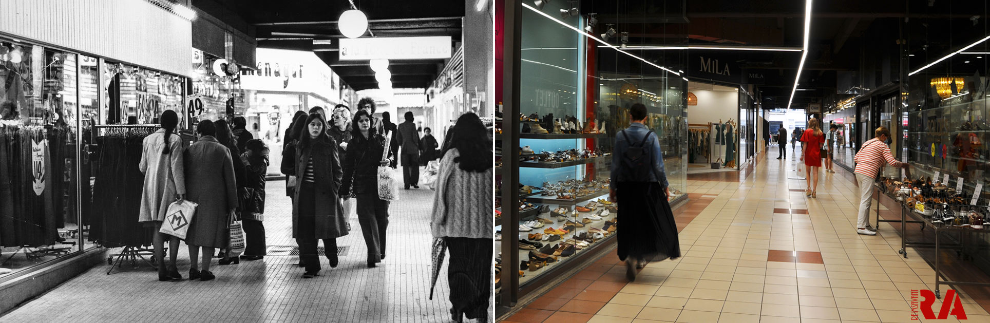 La galerie Condorcet                                  dans les années 1980-1983