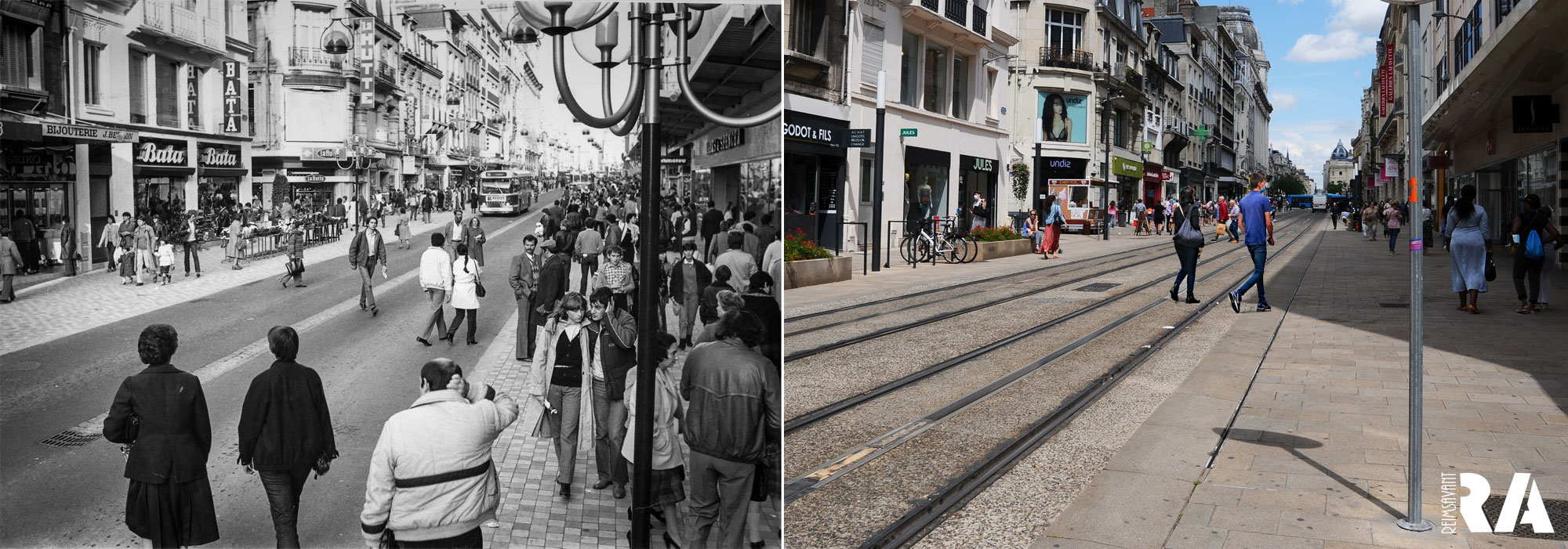 Rue de Vesle en 1982