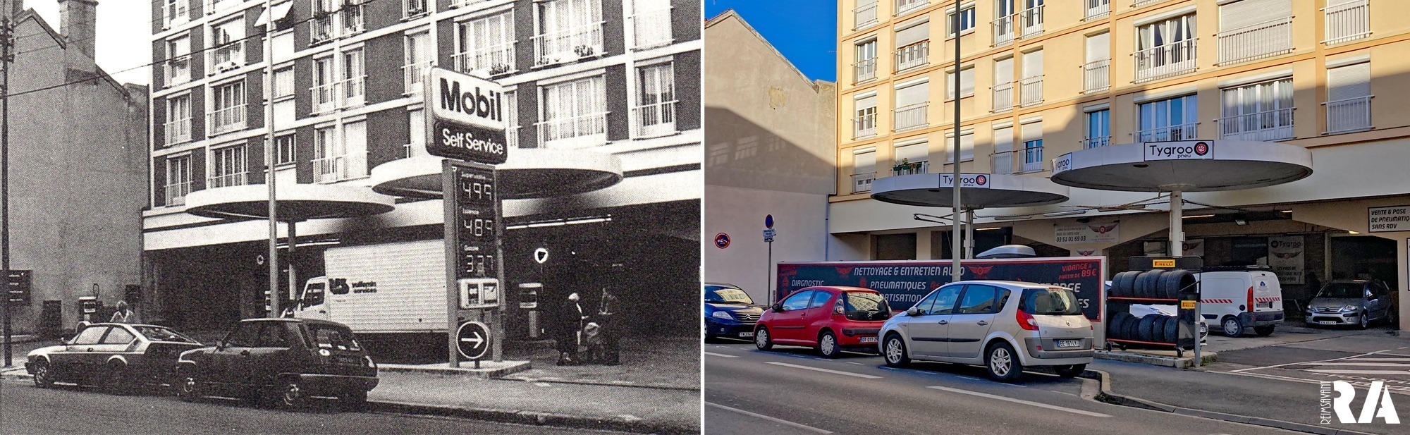 La station Mobil de la rue Émile Zola