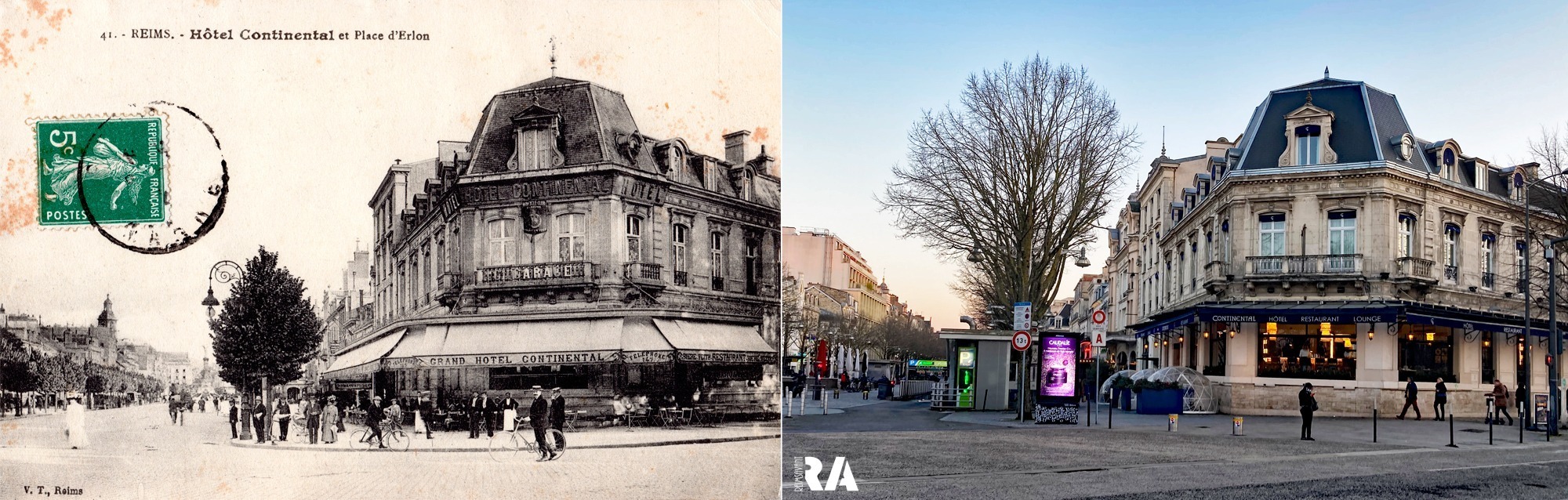 L’Hôtel Continental et la place d’Erlon avant la Grande Guerre