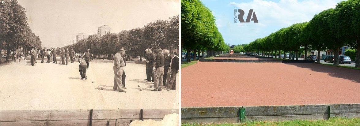 Pétanque sur l’avenue du 18 juin 1940