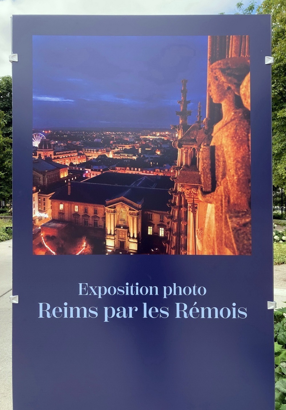 Reims par les Rémois, exposition dans les hautes promenades Jean-Louis Schneiter