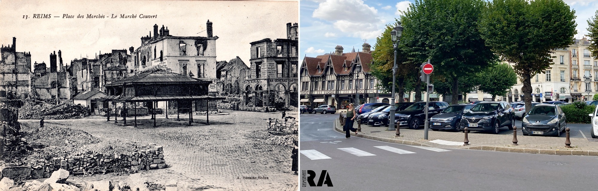 Place des Marchés, Le Marché Couvert pendant la Grande Guerre
