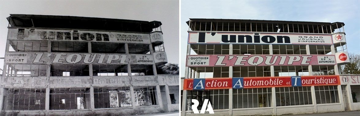 Les tribunes du circuit de Gueux