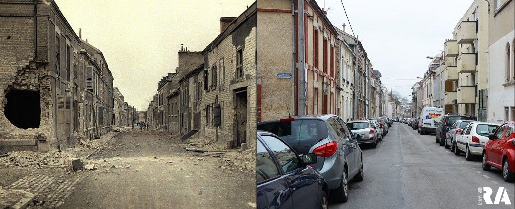 Autochrome – La rue Saint-André aujourd’hui rue Raymond-Guyot